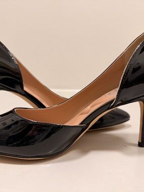 Brand New Women's Black Patent Mid-Heel Pumps - Pop Comfort Fit